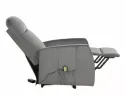 Раскладное кресло бархатное SIGNAL LETO Velvet, Bluvel 14 - серый фото thumb №8