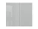 Кухонный шкаф BRW Top Line 80 см с отводом двухдверный серый глянец, серый гранола/серый глянец TV_GC_80/72_L/P-SZG/SP фото thumb №1