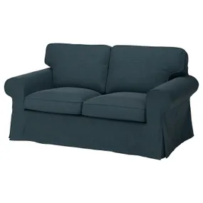IKEA EKTORP ЕКТОРП, чохол для 2-місного дивана, Hillared темно-синій 305.170.87 фото