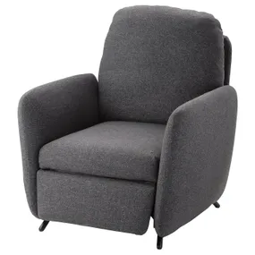 IKEA EKOLSUND ЕКОЛЬСУНД, крісло розкладне, Gunnared темно-сірий 092.971.86 фото