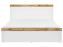 BRW Кровать Holten 160x200 белая, белый/дубовый Вотан LOZ/160-BI/DWO фото thumb №5