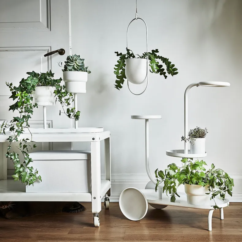 IKEA CHILISTRÅN ЧІЛІСТРОН, підставка для рослин, білий, 24 см 604.922.45 фото №7