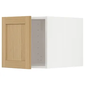 IKEA METOD МЕТОД, верхний шкаф, белый / дуб форсбака, 40x40 см 295.093.14 фото