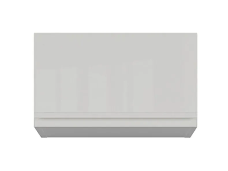 BRW Кухонный шкаф с навесным верхом Sole 40 см светло-серый глянец, альпийский белый/светло-серый глянец FH_NO_40/23_O-BAL/XRAL7047 фото №1