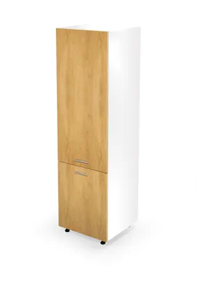 Шафа нижня висока для вбудованих холодильників HALMAR VENTO DL-60/214 фасад : дуб медовий фото