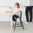 IKEA AGAM АГАМ, детский стул, черный 702.535.41 фото thumb №2