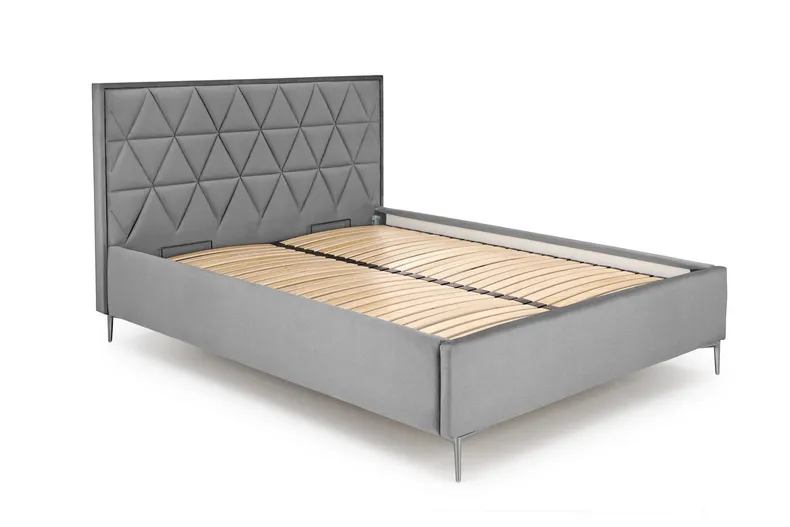 Узголів'я ліжка HALMAR MODULO W5 160 см сірого кольору. Моноліт 85 фото №2