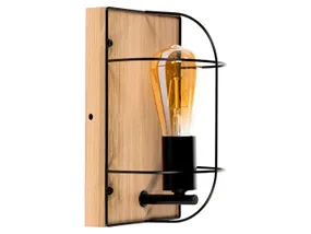 BRW Настенный светильник Netuno деревянный коричневый 079237 фото