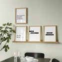 IKEA MOSSLANDA МОССЛАНДА, полиця для картини, імітувати. дуб, 115 см 705.869.41 фото thumb №2