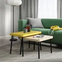 IKEA SONHULT СОНХУЛЬТ, комплект столов, 2 шт, желтый/имит. береза 505.785.55 фото thumb №4