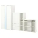 IKEA VIHALS ВІХАЛЬС, гардероб, комбінація, білий, 305x57x200 см 494.421.91 фото thumb №1