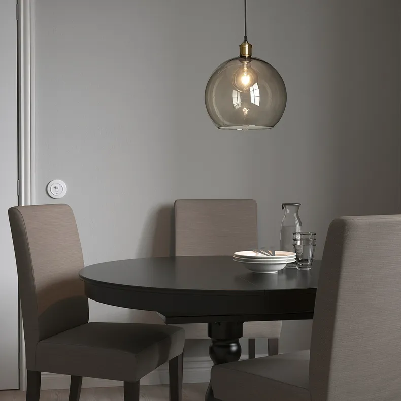 IKEA JAKOBSBYN ЯКОБСБЮН, абажур для подвесн светильника, затемненный, 30 см 503.330.49 фото №4
