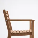 IKEA ASKHOLMEN АСКХОЛЬМЕН, крісло з підлокітниками, вуличне, темно-коричневий 505.356.84 фото thumb №3