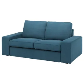 IKEA KIVIK КИВИК, чехол на 2-местный диван, Талмира голубая 605.171.42 фото
