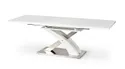 Раскладной кухонный стол HALMAR SANDOR 2 160-220x90 см белый фото thumb №4