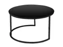 Журнальний стіл 2 шт (набір) SIGNAL ATLANTA D II, чорний/чорний мат, 53x53 см/40х40 см фото thumb №25