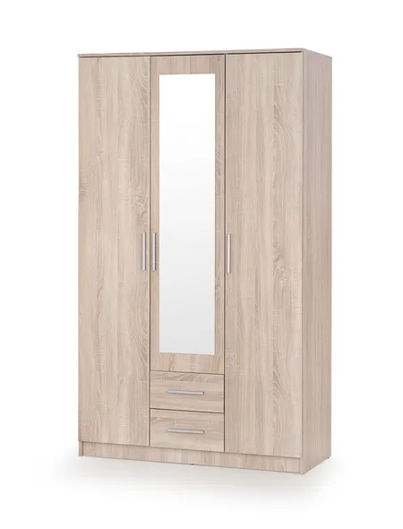 Шкаф для одежды HALMAR LIMA S-3 120x52 см дуб сонома/зеркало фото №1