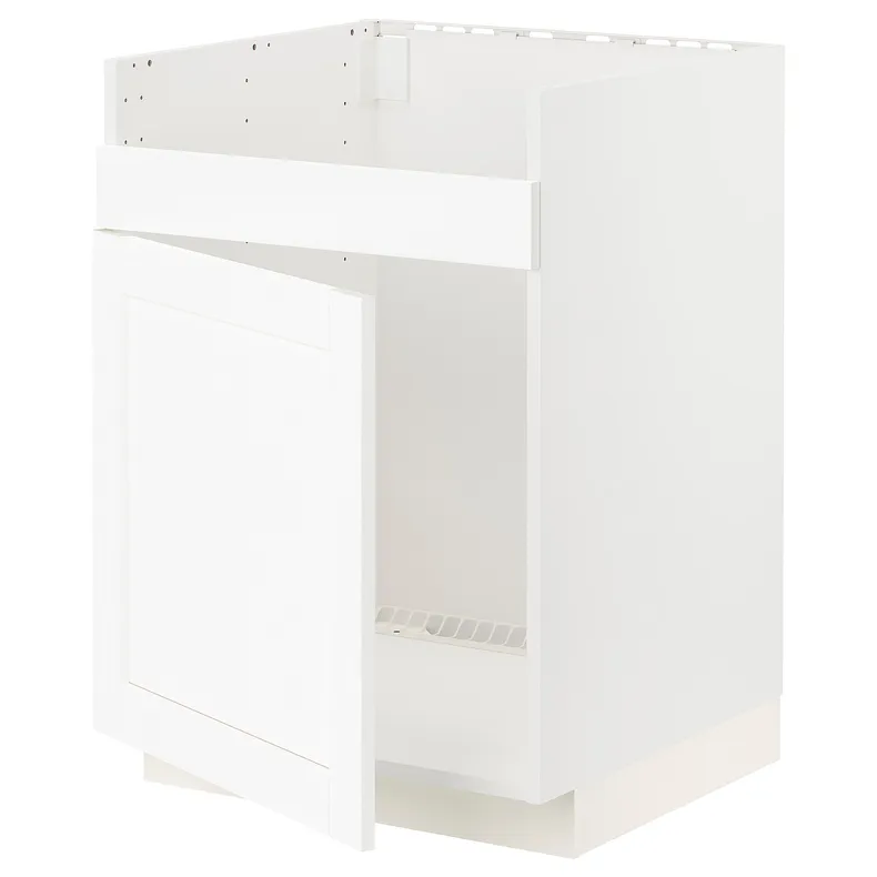 IKEA METOD МЕТОД, підлог шафа для HAV ХАВ одинарї мий, білий Енкопінг / білий імітація дерева, 60x60 см 994.733.78 фото №1