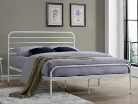Ліжко полуторне SIGNAL BOLONIA, білий, 140x200 фото