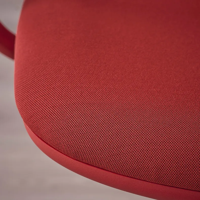IKEA SMÖRKULL СМЕРКУЛЛЬ, офісний стілець із підлокітниками, Грассенс червоний 605.034.37 фото №9