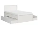 BRW Кровать полуторная BRW KASPIAN 120х200 см, белый LOZ/120/T-BI/BI фото thumb №4