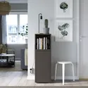 IKEA EKET ЭКЕТ, комбинация шкафов с ножками, тёмно-серый, 35x35x107 см 792.864.48 фото thumb №3