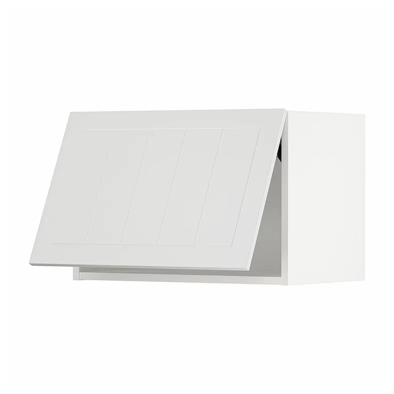 IKEA METOD МЕТОД, навесной горизонтальный шкаф, белый / Стенсунд белый, 60x40 см 794.092.51 фото №1
