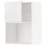 IKEA METOD МЕТОД, шафа навісна для мікрохвильової печ, білий / ВОКСТОРП глянцевий / білий, 60x80 см 794.587.03 фото