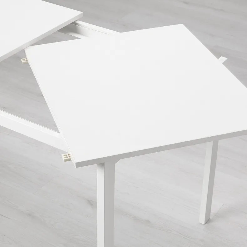 IKEA VANGSTA ВАНГСТА / JANINGE ЯН-ИНГЕ, стол и 6 стульев, белый / белый, 120 / 180 см 094.830.32 фото №3