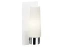 BRW Настінний світильник для ванної кімнати Brastad зі скла та металу сріблясто-білий 073653 фото thumb №1