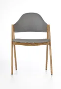 Кухонний стілець HALMAR K247 сірий, медовий дуб фото thumb №4