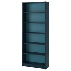 IKEA BILLY БИЛЛИ, стеллаж, черный и синий, 80x28x202 см 305.045.27 фото