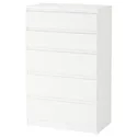 IKEA KULLEN КУЛЛЕН, комод с 5 ящиками, белый, 70x112 см 203.936.62 фото thumb №1
