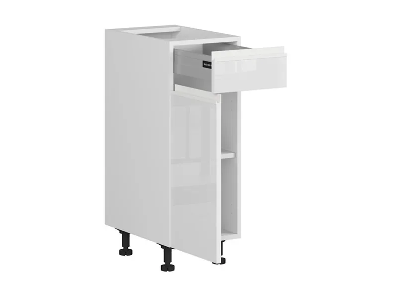 BRW Кухонный шкаф Sole 30 см левосторонний с ящиками soft-close белый глянец, альпийский белый/глянцевый белый FH_D1S_30/82_L/STB-BAL/BIP фото №3