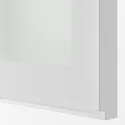 IKEA METOD МЕТОД, настінна шафа / горизонт / 2 склян двер, білий / ХЕЙСТА біле прозоре скло, 80x80 см 194.905.98 фото thumb №2