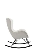 Мягкое кресло-качалка HALMAR LIBERTO 3, белый фото thumb №6