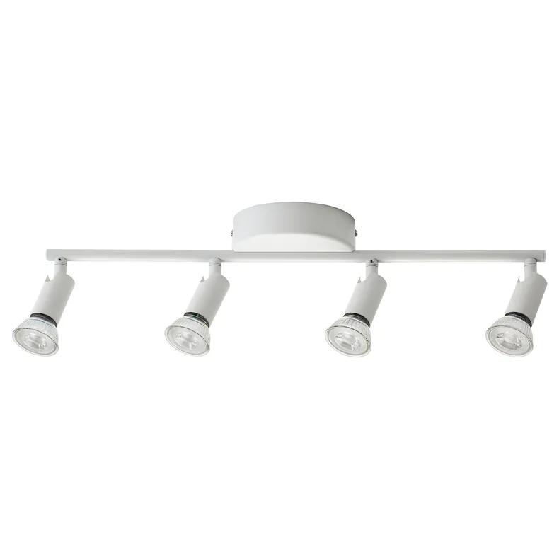 IKEA KRUSNATE КРУНАТЕ, стельовий точковий світильн, 4лампи, білий 705.641.90 фото №1