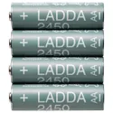 IKEA LADDA ЛАДДА, батарейка акумуляторна, HR06 AA 1.2В, 2450 мА/г 505.046.92 фото thumb №1