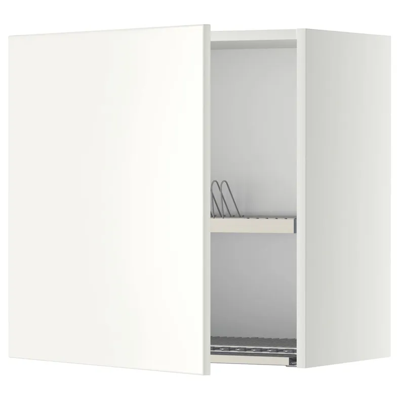 IKEA METOD МЕТОД, шафа навісна із сушаркою, білий / ВЕДДІНГЕ білий, 60x60 см 794.552.38 фото №1