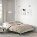 IKEA NYHAMN НІХАМН, 3-місний диван-ліжко, з латексним матрацом / Knisa сірий / бежевий 193.063.74 фото thumb №2