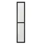 IKEA OXBERG ОКСБЕРГ, стеклянная дверь, черная имитация дуб, 40x192 см 504.773.68 фото