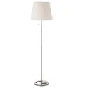 IKEA NYFORS НИФОРС, светильник напольный, никелированный белый 903.031.06 фото thumb №1
