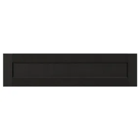 IKEA LERHYTTAN ЛЕРХЮТТАН, фронтальная панель ящика, чёрный цвет, 80x20 см 503.560.74 фото