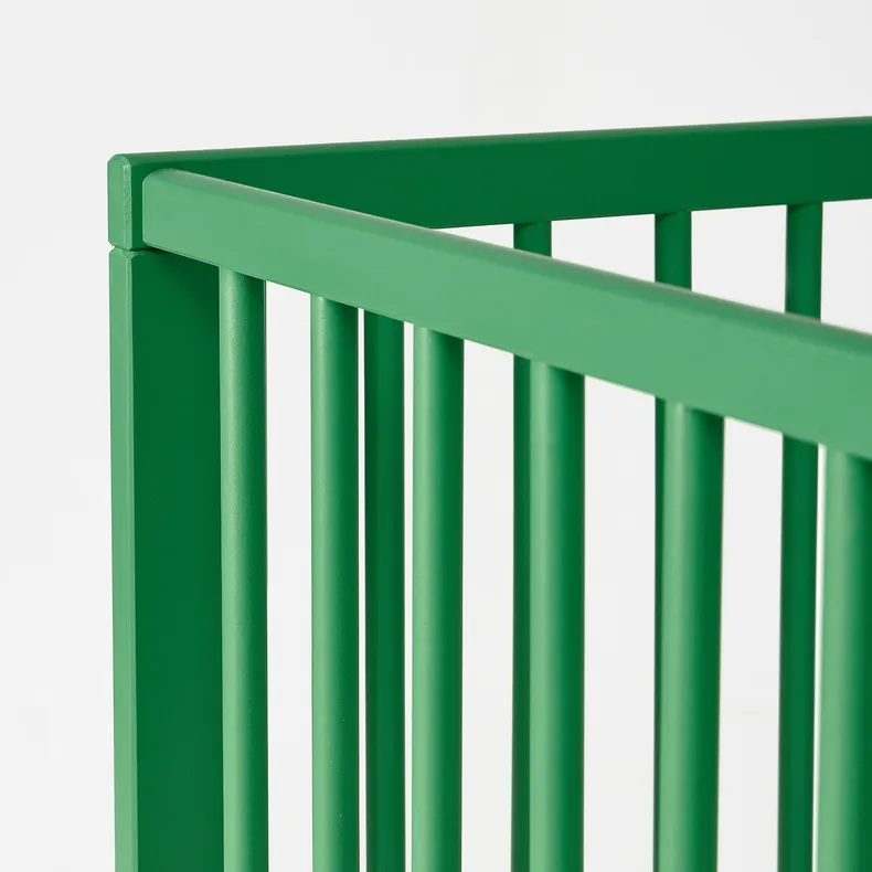 IKEA GULLIVER ГУЛЛИВЕР, кроватка детская, зеленый, 60x120 см 205.895.03 фото №12