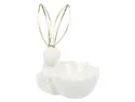 BRW Декоративна фігурка BRW Кролик, кераміка, біло-золотий 079608 фото thumb №2