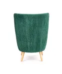 Крісло м'яке HALMAR RAVEL темно-зелений/натуральний фото thumb №3