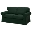 IKEA EKTORP ЕКТОРП, чохол для 2-місного дивана, Талміра темно-зелена 905.170.89 фото thumb №1