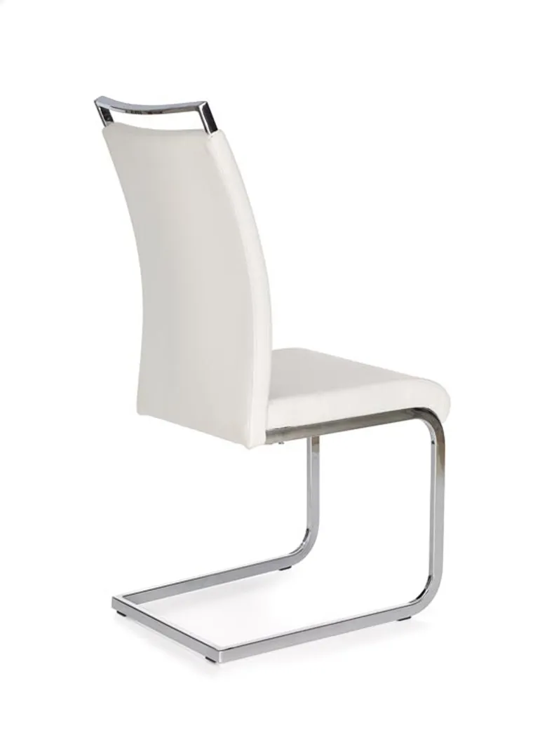 Кухонний стілець HALMAR K250 білий, хром фото №2