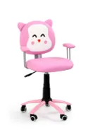 Дитяче крісло обертове HALMAR KITTY рожеве фото thumb №1