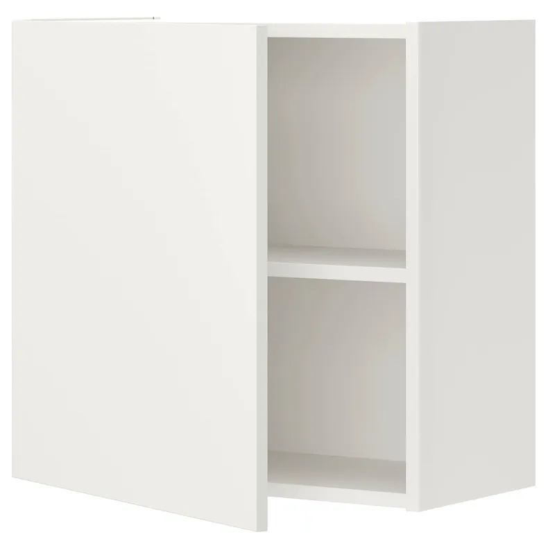 IKEA ENHET ЭНХЕТ, навесной шкаф с 1 полкой / дверцей, белый, 60x32x60 см 093.210.11 фото №1